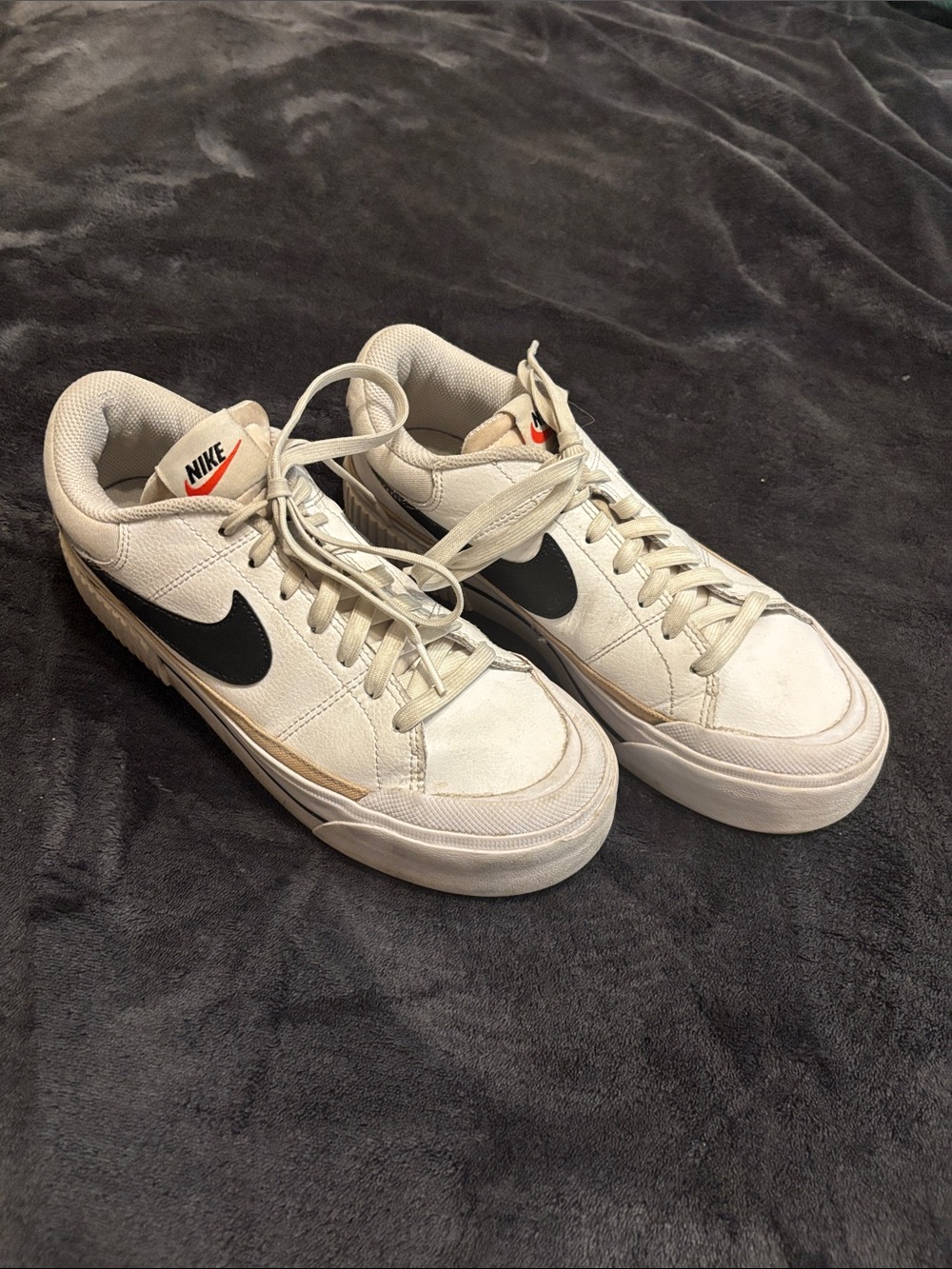 Nike Women's White Platform Sneakers